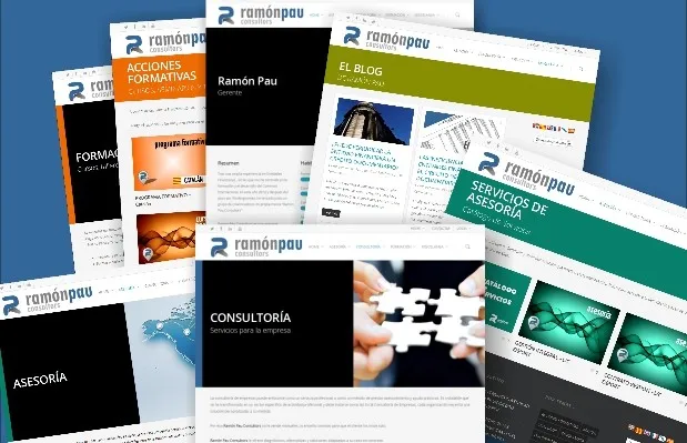 UNA WEB COMPLETA, MODERNA Y POTENTE: Ramón Pau Consultors
