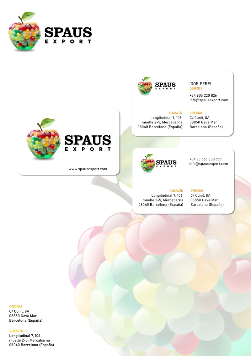 IDEA DE TARJETAS Y A4 SPAUS EXPORT 2